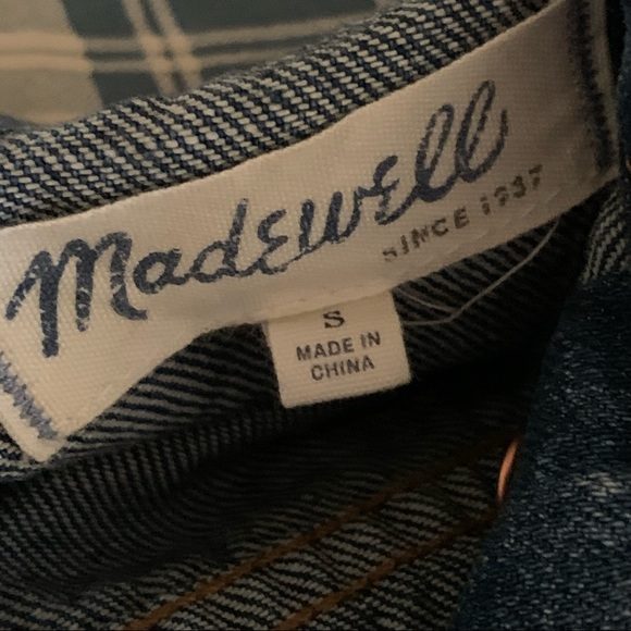 MADEWELL Ellery Wash Distressed Jean Jacket EUC - Picture 5 of 5